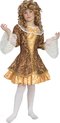 Funny Fashion - Middeleeuwen & Renaissance Kostuum - Barok Dame Condarella - Meisje - Goud - Maat 164 - Carnavalskleding - Verkleedkleding