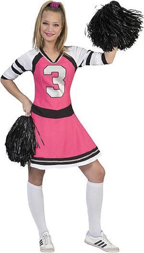 Cheerleader Kostuum | Stralende Sandy Cheerleader | Vrouw | | Carnaval kostuum | Verkleedkleding