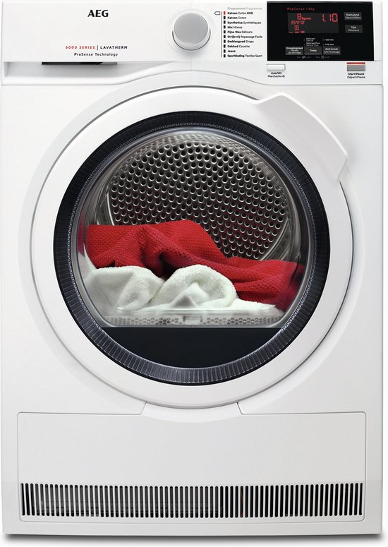 AEG T6DBG82W 6000 serie Prosense® - Wasdroger Condensdroger - NL/FR
