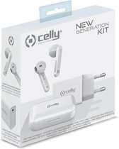 Celly True Wireless Earbuds + Power Delivery Lader 18W + Oplaadcase