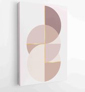 Canvas schilderij - Abstract organic shape Art design for poster, print, cover, wallpaper, Minimal and natural wall art. Vector illustration. 4 -    – 1834428193 - 80*60 Vertical