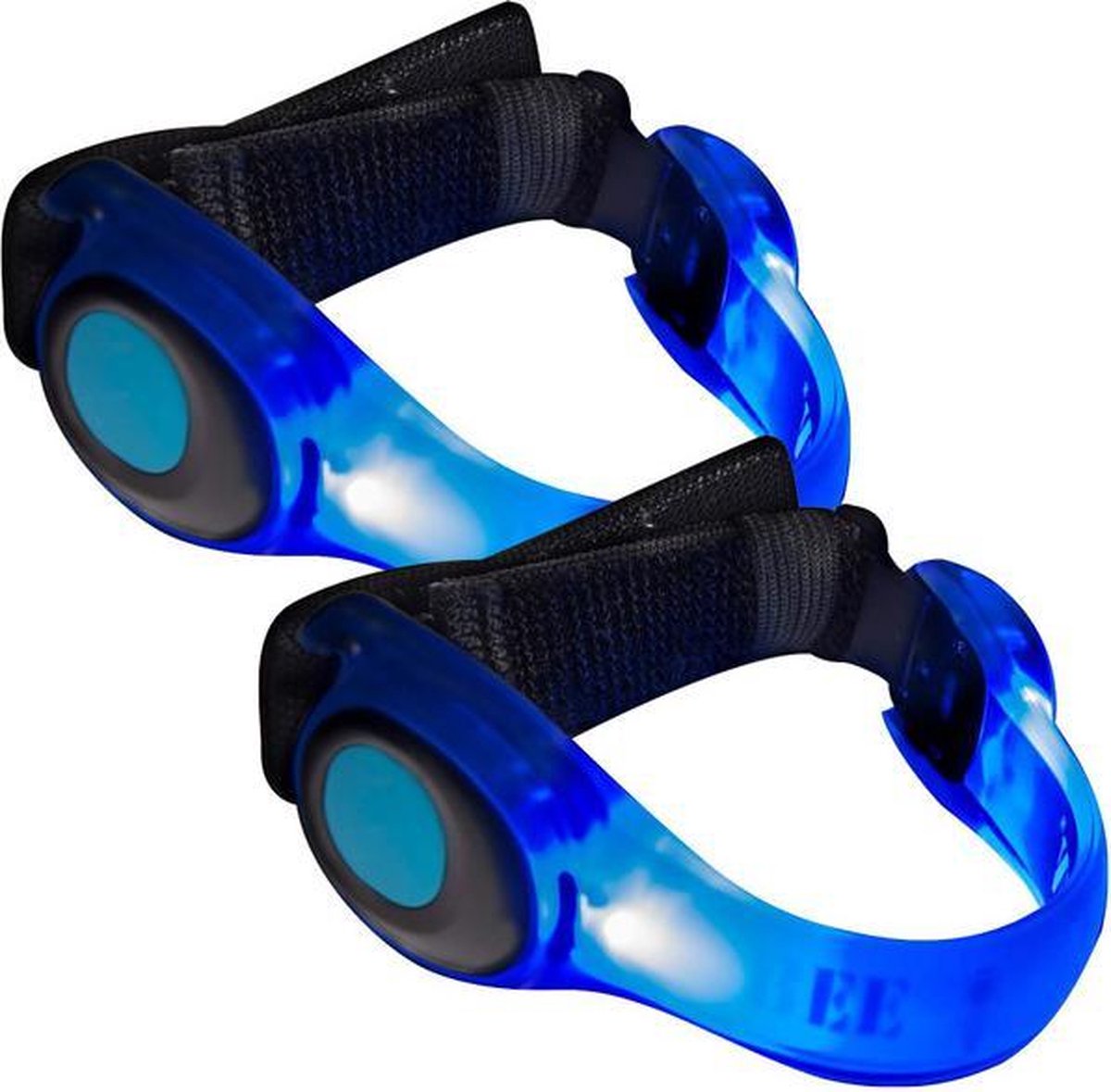 Led Armband batterijen | BEE SAFE blauw -2 pack - | hardloop verlichting | sportarmband
