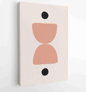 Canvas schilderij - Illustration abstract style art poster minimalism abstract geometric style -  Productnummer 1562047882 - 50*40 Vertical