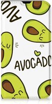 Mobiel Bookcase Valentijn Cadeautje Haar Geschikt voor iPhone 13 Pro Smart Cover Hoesje Avocado Singing