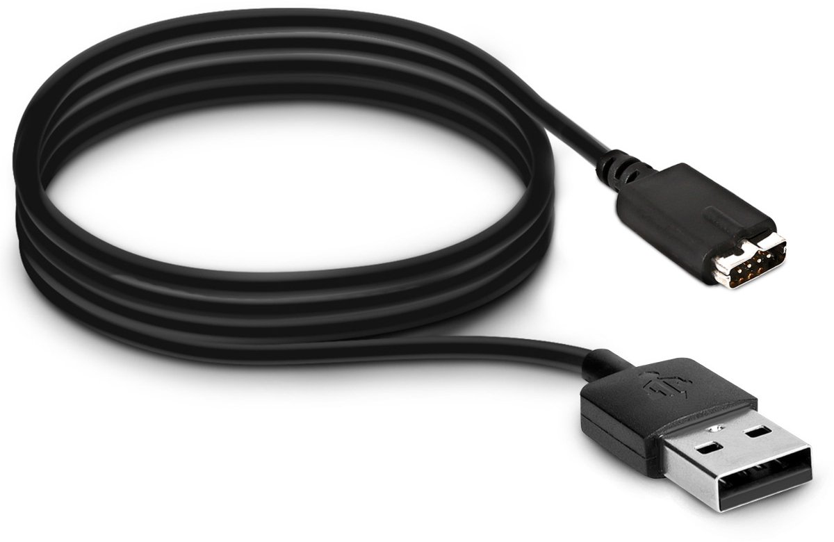kwmobile USB-oplaadkabel geschikt voor Polar M430 - Kabel voor smartwatch - zwart