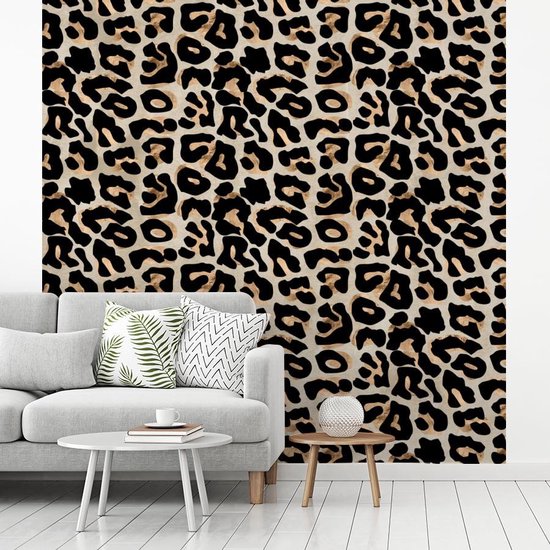Papier Peint - Posters Papier peint photo Imprimé Animal - Panthère - Chic - Largeur 220 cm x Hauteur 220 cm