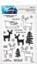 Simon Hurley create. Clear stamp - Oh deer! - 2s