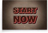 Walljar - Start Now - Muurdecoratie - Poster