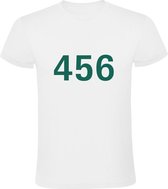 Squid Game Player 456 | Heren T-shirt | Wit | Netflix | Serie | Survival | Game | Drama