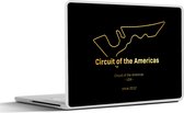 Laptop sticker - 11.6 inch - Verenigde Staten - F1 - Circuit