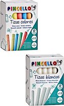 Krijtjes Pack Multicolour Wit (2 pcs)
