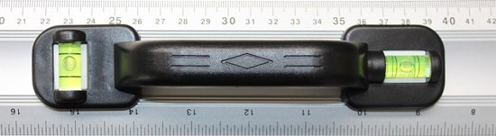 Benson Aluminium Grip Liniaal met Waterpas - 60 cm - Benson
