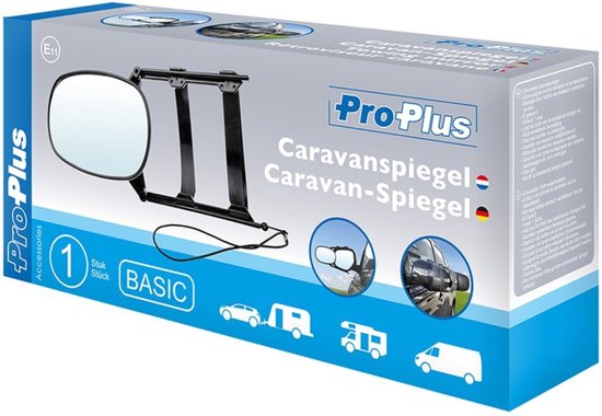 ProPlus Universele caravanspiegel - elastische banden - zwart - 1 stuk van ProPlus — afbeelding 2
