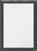 Spiegel Bloemen Zilver Zwart 61x81 cm – Rosa – Spiegel Hal – wand spiegels – Muur Spiegel – Perfecthomeshop