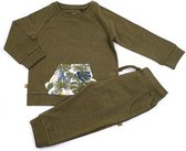 Frogs and Dogs - Joggingpak Jungle Khaki - Khaki - Maat 62 - Jongens, Meisjes