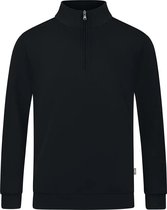 Jako Organic Ziptop Heren - Zwart | Maat: 4XL