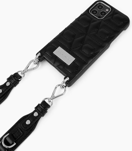 iDeal of Sweden Statement Phone Collier Coque iPhone 12 Pro Max Matelassé Noir