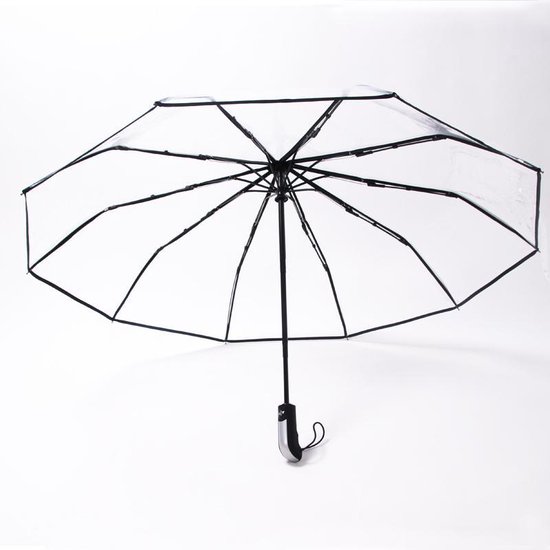 Opvouwbare paraplu - Inklapbare Paraplu - Doorzichtig - Transparant -  Ø105cm - extra... | bol.com
