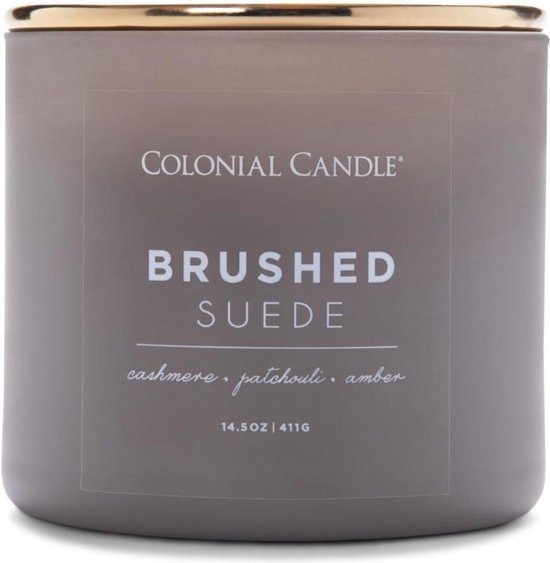 Colonial Candle – Pop Of Color Brushed Suede - 411 grammes
