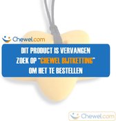 Bijtketting Kauwketting | Ster met maantje | 4 kleuren | Geel