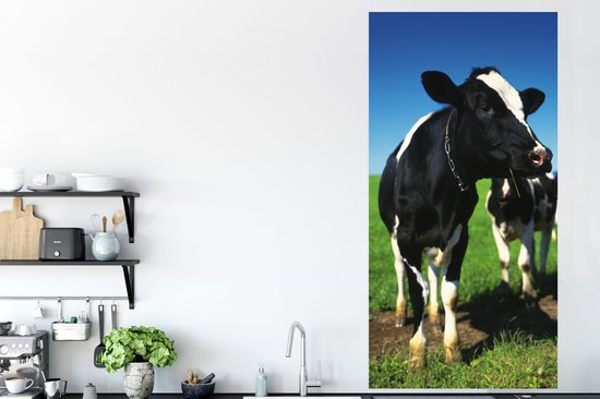 Affiche Vaches - Herbe - Animaux - 75x150 cm