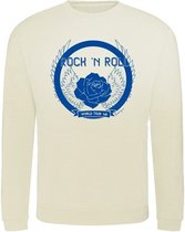 Sweater Rock And Roll blue - Off white (S)