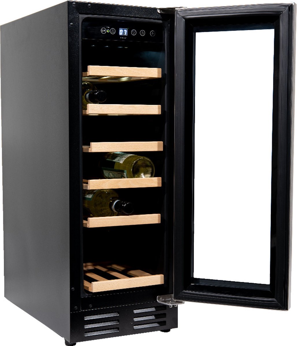 Shopmedia Vinata Wijnkoelkast Tenibres RVS Glazen Deur 18 Flessen - afbeelding 3