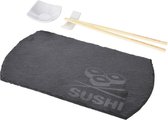 Porseleinen sushi servies/serveerset voor 1 personen 4-delig - Sushi eetset