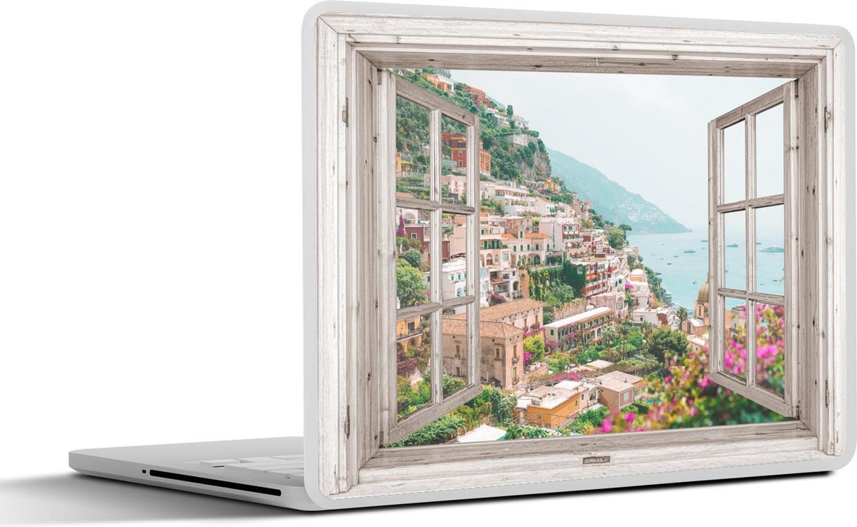 Afbeelding van product SleevesAndCases  Laptop sticker - 11.6 inch - Doorkijk - Italië - Bloemen