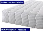 Aloe Vera - Tweepersoons matras - Pocketvering met HR 45 koudschuim- 21 cm - Gemiddeld ligcomfort - 170x220/21