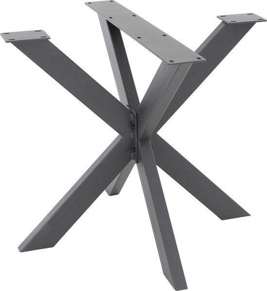 ML-Design Tafelpoten X-Design, antraciet, 85x71x85 cm, gemaakt van metaal