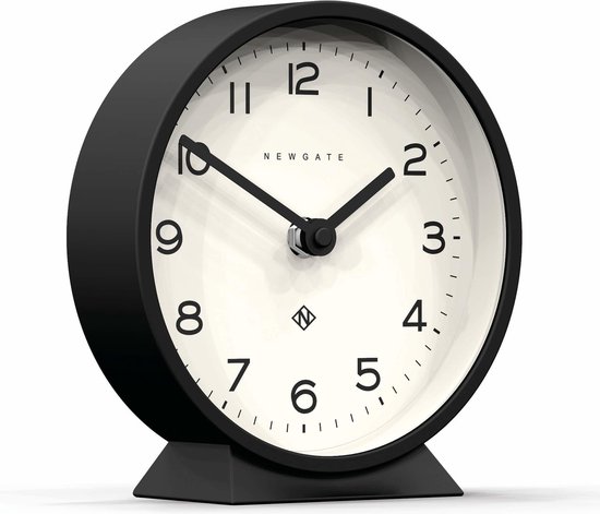 Newgate M Mantel Echo Clock in Black