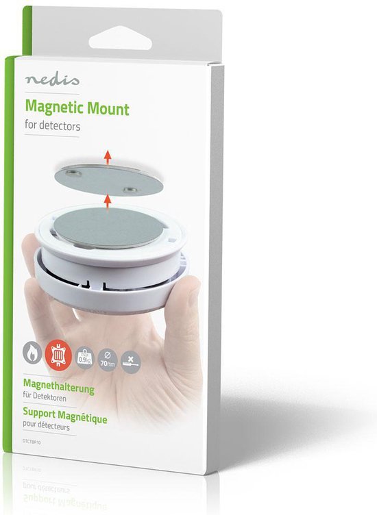 Magnetische Dectectorbeugel - Diameter: 70 mm - Plakband - Aantal producten in verpakking: 1 - Grijs van Kopp — afbeelding 4