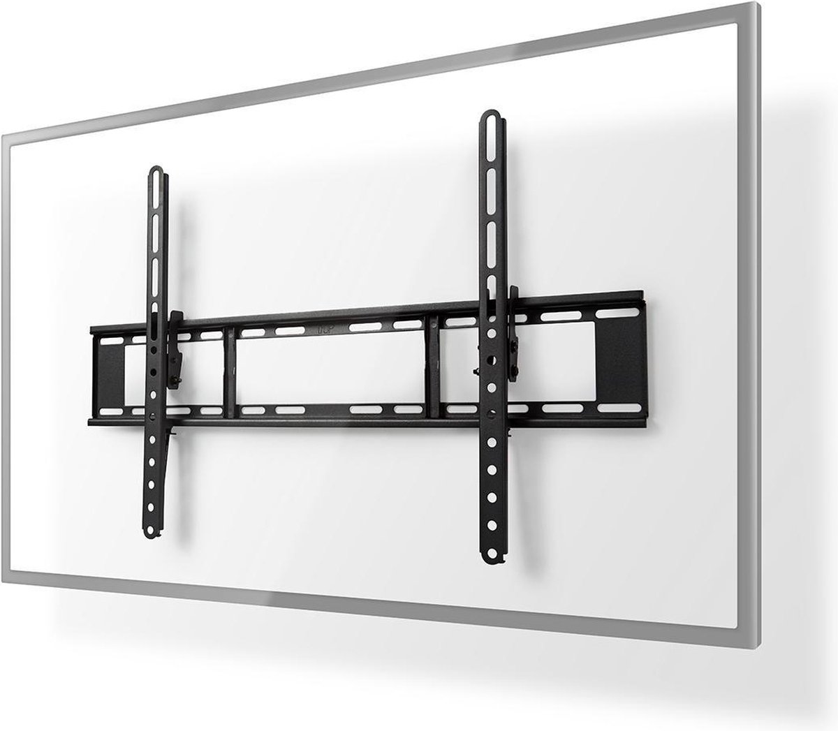 Nedis Kantelbare TV-Muurbeugel | 37-70 " | Maximaal schermgewicht: 35 kg | Kantelbaar: 20 ° | Minimale muurafstand: 38 mm | Staal | Zwart