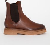 Sissy-Boy - Bruine chelsea boots met crepe zool - 39