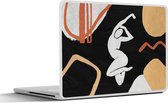 Laptop sticker - 10.1 inch - Kunst - Abstract - Mens - 25x18cm - Laptopstickers - Laptop skin - Cover