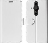 Sony Xperia Pro-I Hoesje - MobyDefend Wallet Book Case (Sluiting Achterkant) - Wit - GSM Hoesje - Telefoonhoesje Geschikt Voor: Sony Xperia Pro-I