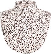 Los kraagje/Blouse kraagje leopard - Beige/bruin