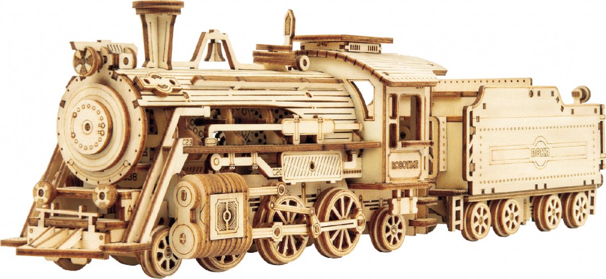 Robotime Modelbouwpakket Prime Steam Express Hout 308-delig