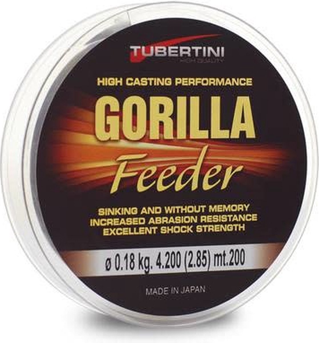 Tubertini Gorilla Feeder Sinking Line (200m) - Maat : 0.25mm - 7.800 kilo