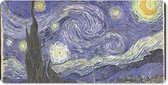 Bureauonderlegger - Sterrennacht - Vincent van Gogh - 60x30 - Muismat