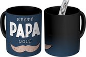 Magische Mok - Foto op Warmte Mokken - Koffiemok - Vaderdag Kado - Vader - Spreuken - Quote - Beste papa ooit - Magic Mok - Beker - 350 ML - Theemok - Mok met tekst