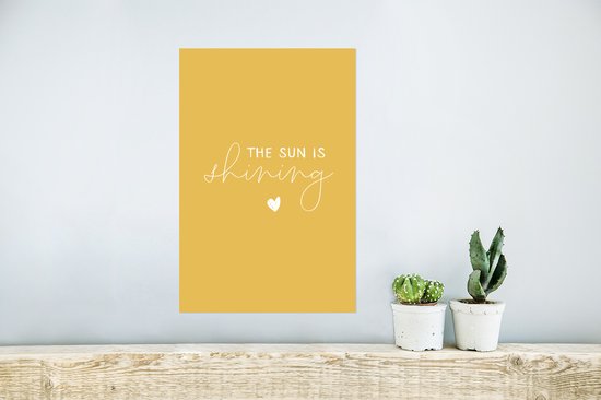 Affiche Citations - Proverbes - Le soleil brille - 20x30 cm