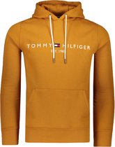 Tommy Hilfiger Sweater Geel Geel Aansluitend - Maat XS - Heren - Herfst/Winter Collectie - Katoen;Polyester