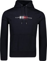 Tommy Hilfiger Sweater Blauw Aansluitend - Maat 3XL - Heren - Herfst/Winter Collectie - Wol;Elastaan