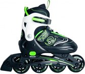 inline skates Kinderliner groen/zwart junior maat 29-32