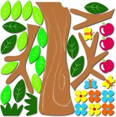 muurdecoratie 3D foam Apple Tree junior 47 x 70 cm