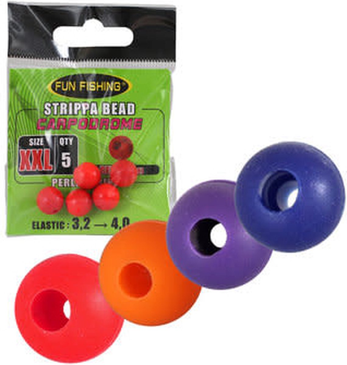 Fun Fishing Perle Strippa (5 pcs) - Maat : Medium