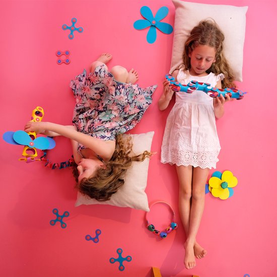 Clixo Crew 30 stuks set (blauw/groen)- flexibel magnetisch speelgoed– combinatie van origami en bouwspeelgoed-montessori speelgoed- educatief speelgoed- speelgoed 4,5,6,7,8 jaar jongens en meisjes