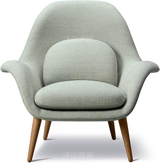 Medina Fauteuil - Stoel met voetenstoel - Modern - Fluweel - Bruin